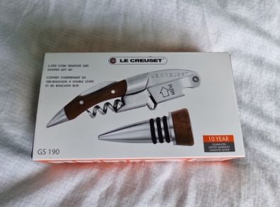 Le Creuset GS-190 Waiter's Corkscrew & Stopper Gift Set