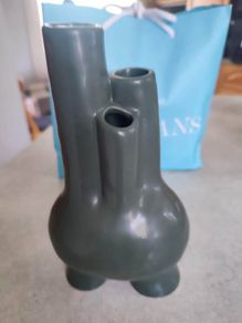 Lovely Dark Green Flower Bud Vase.