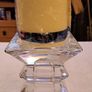 Crystal candle holder and candle NEW Image 8