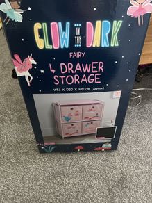 Brand new storage box girls glow in the dark