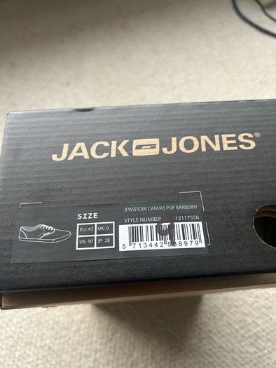 Mens Jack and Jones Canvas Size 9