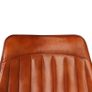 Dining Chairs 2 pcs Brown Real Leather Image 3