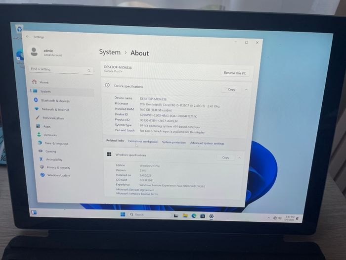 Surface pro 7+ i5/256G/16G