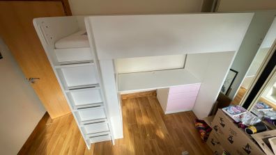 IKEA SMASTAD loft bed with desk & storage excellent condition