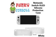 Nintendo Switch OLED Protective Silicone TPU Console Bumper Soft Case Cover White