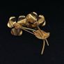 Vintage floral pansies brooch Image 3