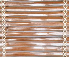 Vintage Oriental Bamboo & Wicker Colonial Style Serving Tray