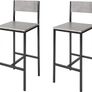 Bar Chairs set of 2  stools with back Image 5