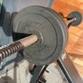Physionics Adjustable Weight Bench + Barbell & Weights Image 3