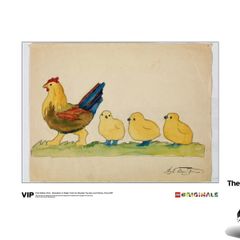 LEGO Illustration Wooden Toy Hen and Chicks Art Print 5006002 This Is A Promotional Lego Item You Can Not Buy In Shops Brand New