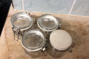 Storage jars glass