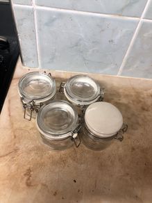 Storage jars glass
