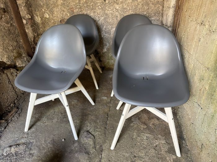 Chairs - Ikea Fanbyn style chairs with wooden legs