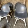 Chairs - Ikea Fanbyn style chairs with wooden legs Image 2