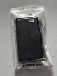New HUGMIE Wallet Case for iPhone 16 Pro - Black