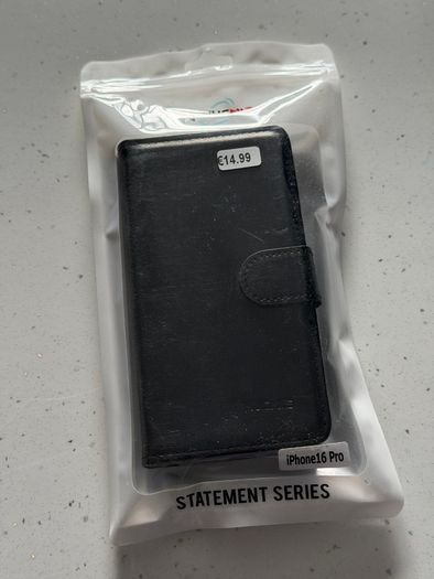 New HUGMIE Wallet Case for iPhone 16 Pro - Black