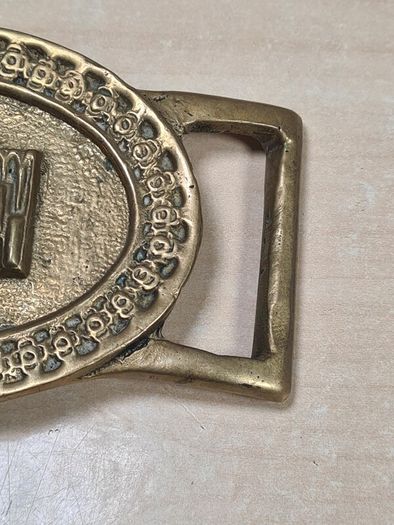 Vintage Brass Belt Buckle Native American Phoenix Thunderbird