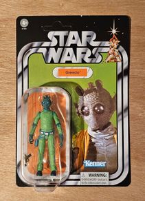 Star Wars Greedo 3.75 " Scale (Unpunctured) From The New Vintage Wave New & Unopened