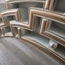 Cream & brushed gold Wall Mirror Image 2