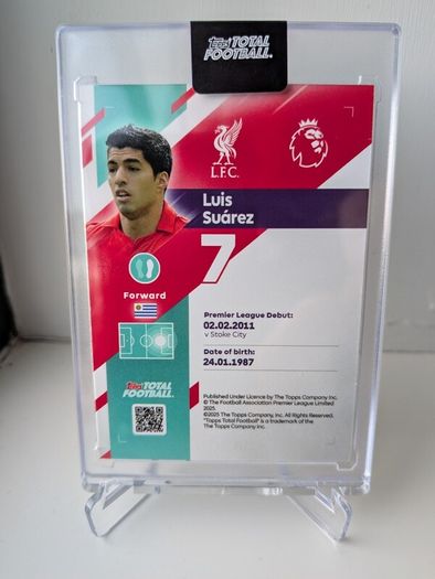 Luis Suarez Liverpool FC Topps Total Football Iconic Numbers/75