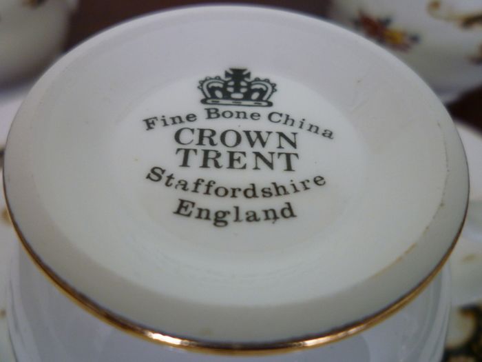 Crown Trent Fine bone China Staffordshire England tea coffee set. Complete 21 piece set