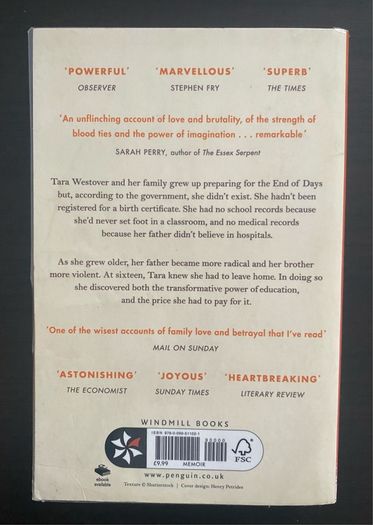 Educated by Tara Westover