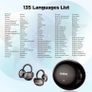 MINISO MS192 AI Translation Earbuds Real Time,3-in-1 Open Ear 135 Language Translator Earbuds, Image 5