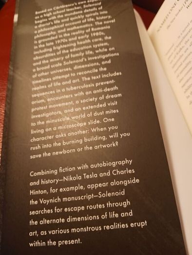 Mircea Cartarescu/ SOLENOID/ 1st USA edition, 3rd printing / 2022