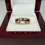 Silver Green Tourmaline Ring in Rose Gold Overlay Sterling Silver. Image 2