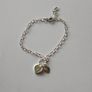 925 Stamped Silver Heart Charm Bracelet Image 5
