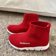 Red & White material Booties - 2 pics