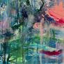 Large Original Painting Framed Contemporary Art Modern Irish abstract art Blue and Pink Aesthetic Image 5