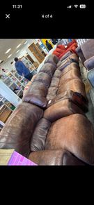 Leather Recliner Couch and Chairs