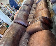Leather Recliner Couch and Chairs