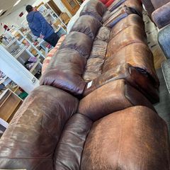 Leather Recliner Couch and Chairs