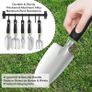 Garden Tools, 11 Pieces Gardening Tools, Aluminum Alloy Garden Tools Set Gift Kit with Heavy Duty Tool Bag, Gardening Gifts for Women & Men Image 7