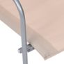 4 Piece Garden Lounge Set Fabric & Steel Cream Image 7