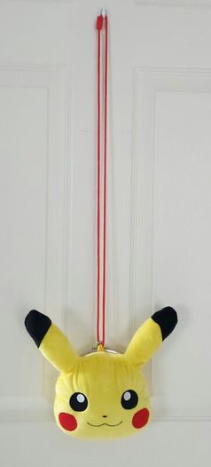 Pokemon Pikachu Large soft plush toy (approx 22 inches) + Ear Hat + 2 Shoulder Bags / Pouches
