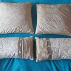 Mamas and Papas Famiglia silk cushions x4