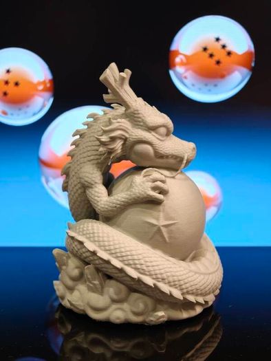 3D Printed Shenron & Dragon Ball Figurine