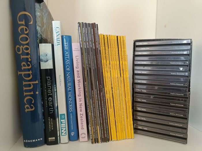 National Geographic Archive, History Magazines & Geography Book Collection