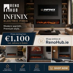 Media wall fireplace - Infinix Landscape