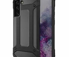 Black Shockproof Armour Case For Samsung Galaxy S21 FE Hybrid Back Cover