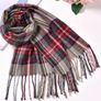 Warm Lady Womens Scarf Shawl Checked Plaid Tartan Wrap Neck Stole Pashmina Soft Image 2