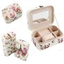 Jewellery Box Display Showcase Tidy Cosmetic Case with Mirror Storage Organizer #3 Image 4