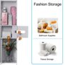 BRAND NEW 4 Tiers Waterproof Bathroom Corner Standing Floor Cabinet Toilet Organizer Storage Rack Shelves Bath Sink Organizer Accessory Image 4