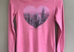 Age 10 to 11 pink girls longsleeved top