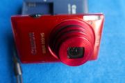 Canon PowerShot IXUS 220HS 12.1MP 5x Zoom Digital Camera Red