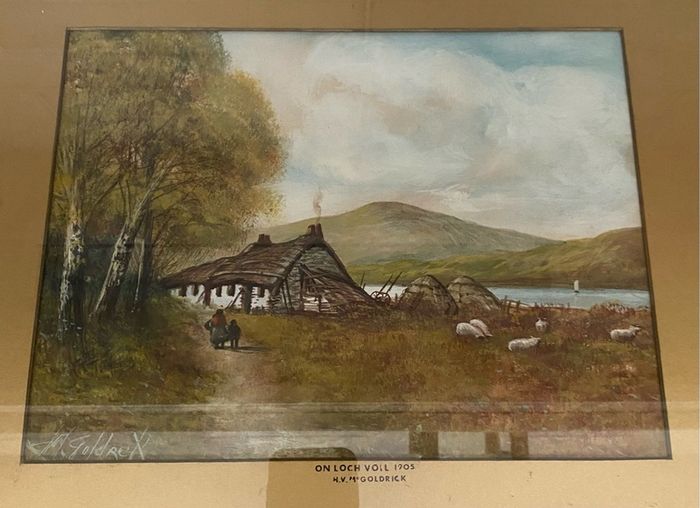 Antique Watercolour On Loch Voil 1905
