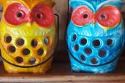vintage owl candleholder